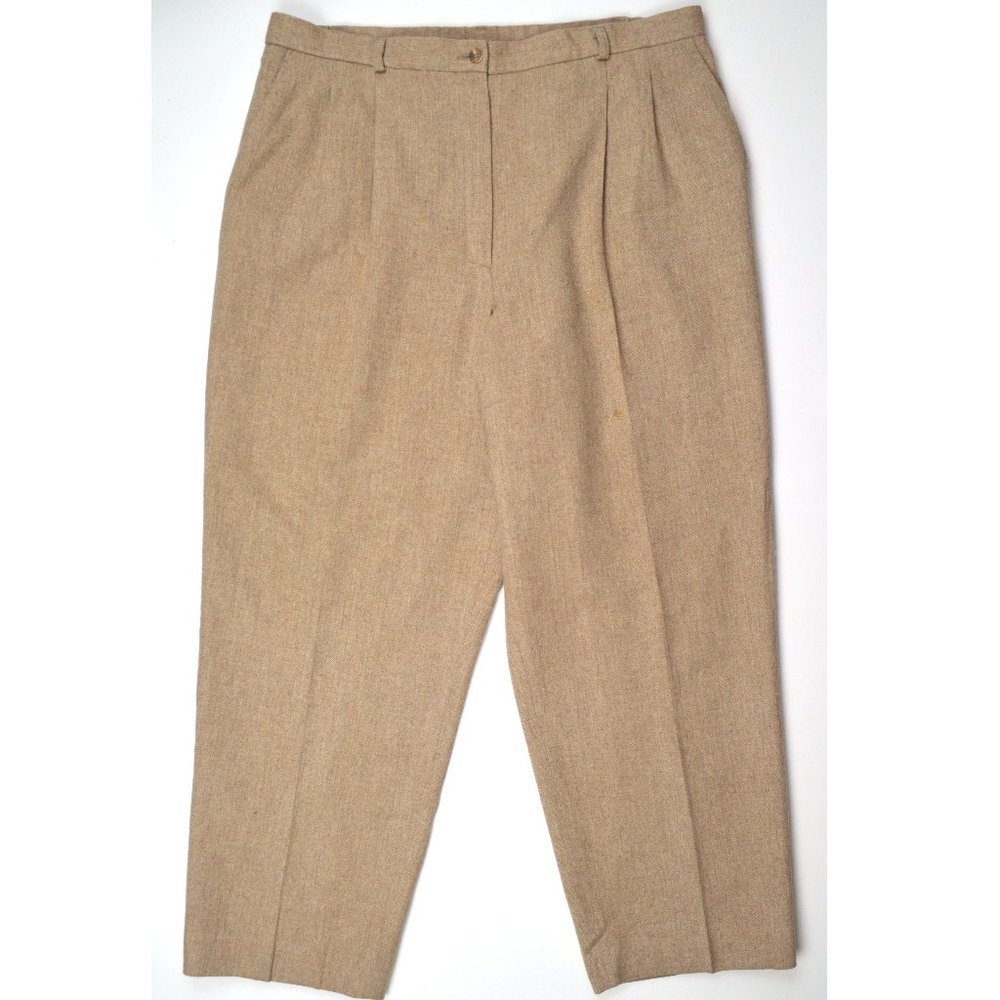 Pendleton Plus Herringbone Wool Pants 20W